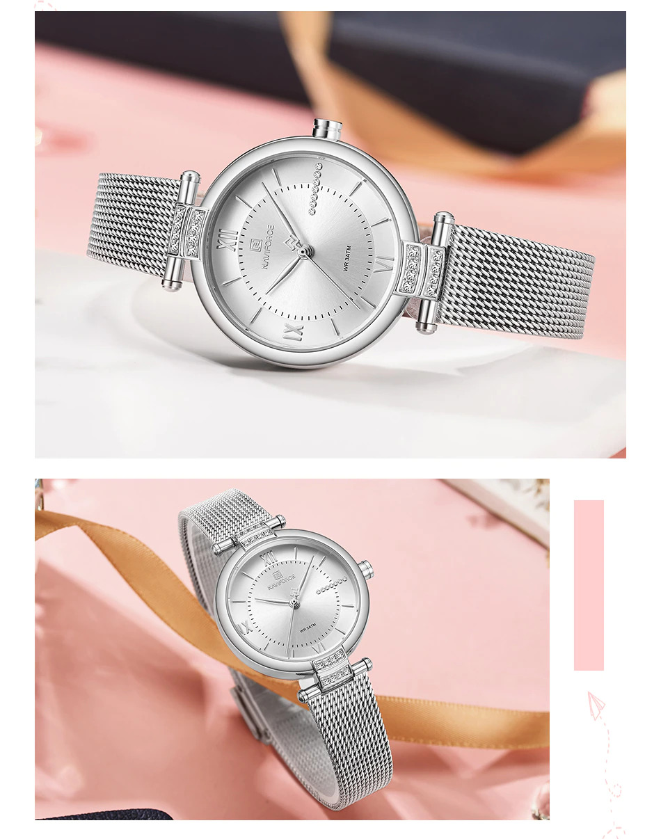 Relógio-Feminino-Marca-NAVIFORCE-Pulseira-em-Aço-Inoxidável-Display-Prata