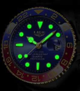 Relógio Lige Masculino de Luxo À Prova d'água com Calendário Descrição (12)