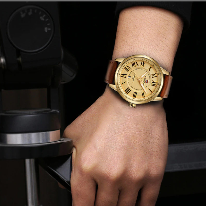 Relógio Masculino Estilo Clássico de Luxo NAVIFORCE com Calendário