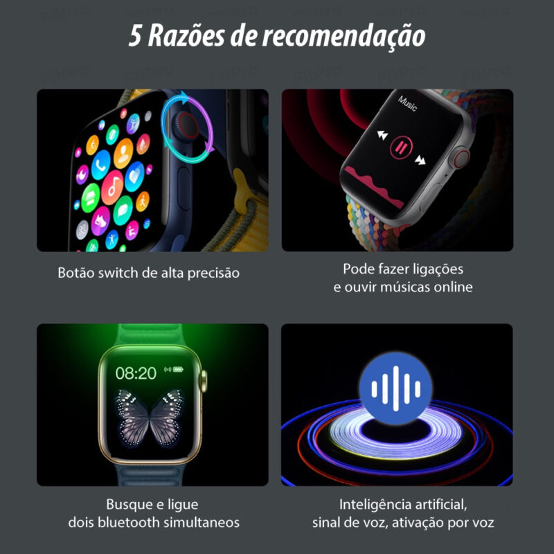 5 Razoes para Comprar Smartwatch T900 Pro Max Série 7